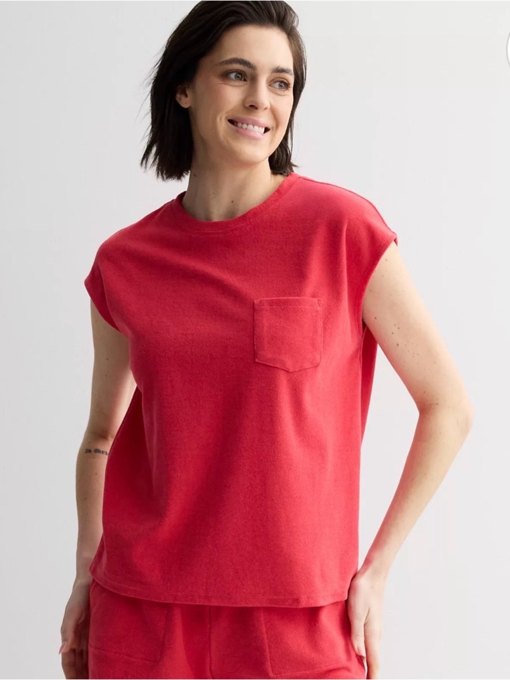 Women's Sonoma Goods For Life® Boxy Towel Terry Tee